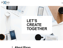 Tablet Screenshot of pixxo.biz